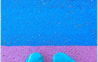 bright and colorful Tieks shoes