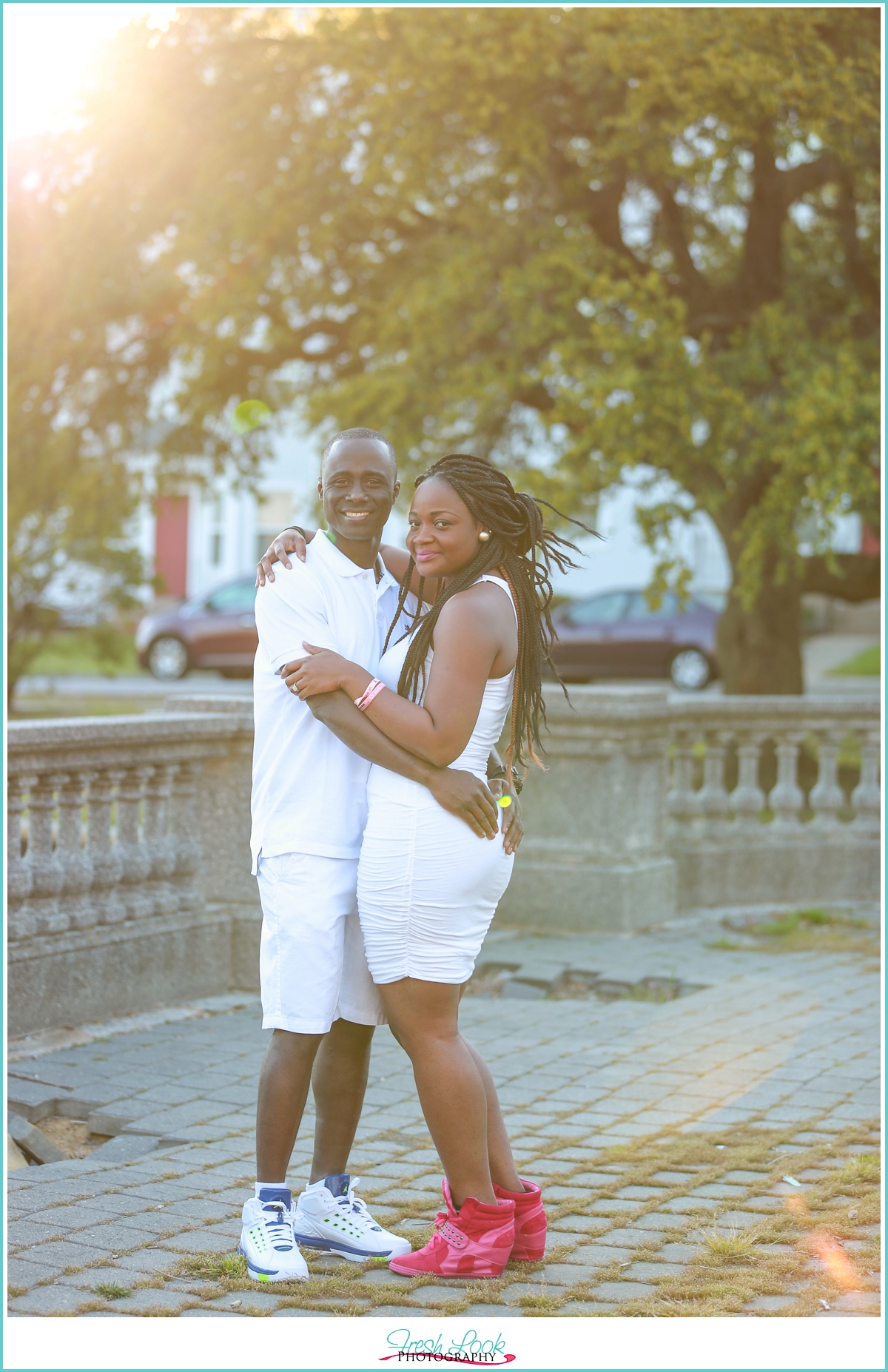 sunset engagement shoot in Norfolk