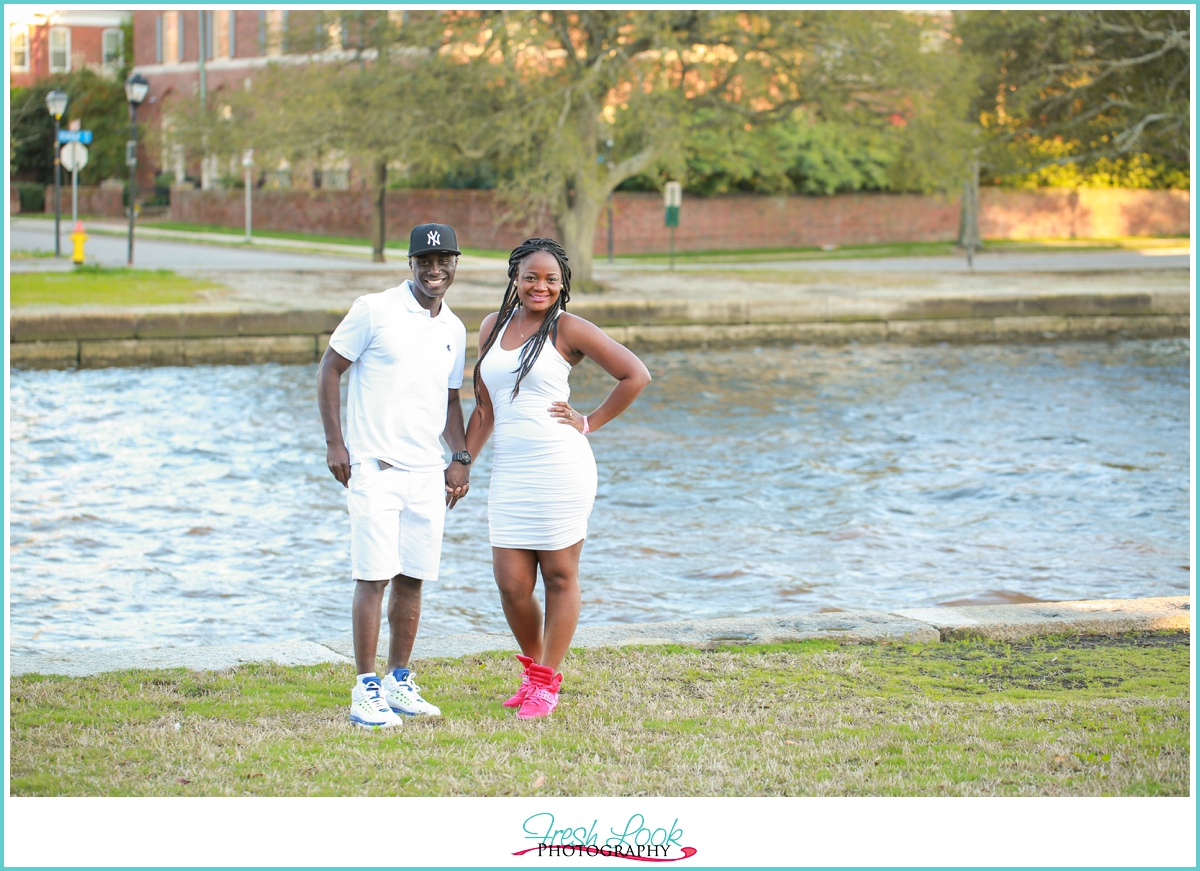 Downtown Norfolk engagement shoot