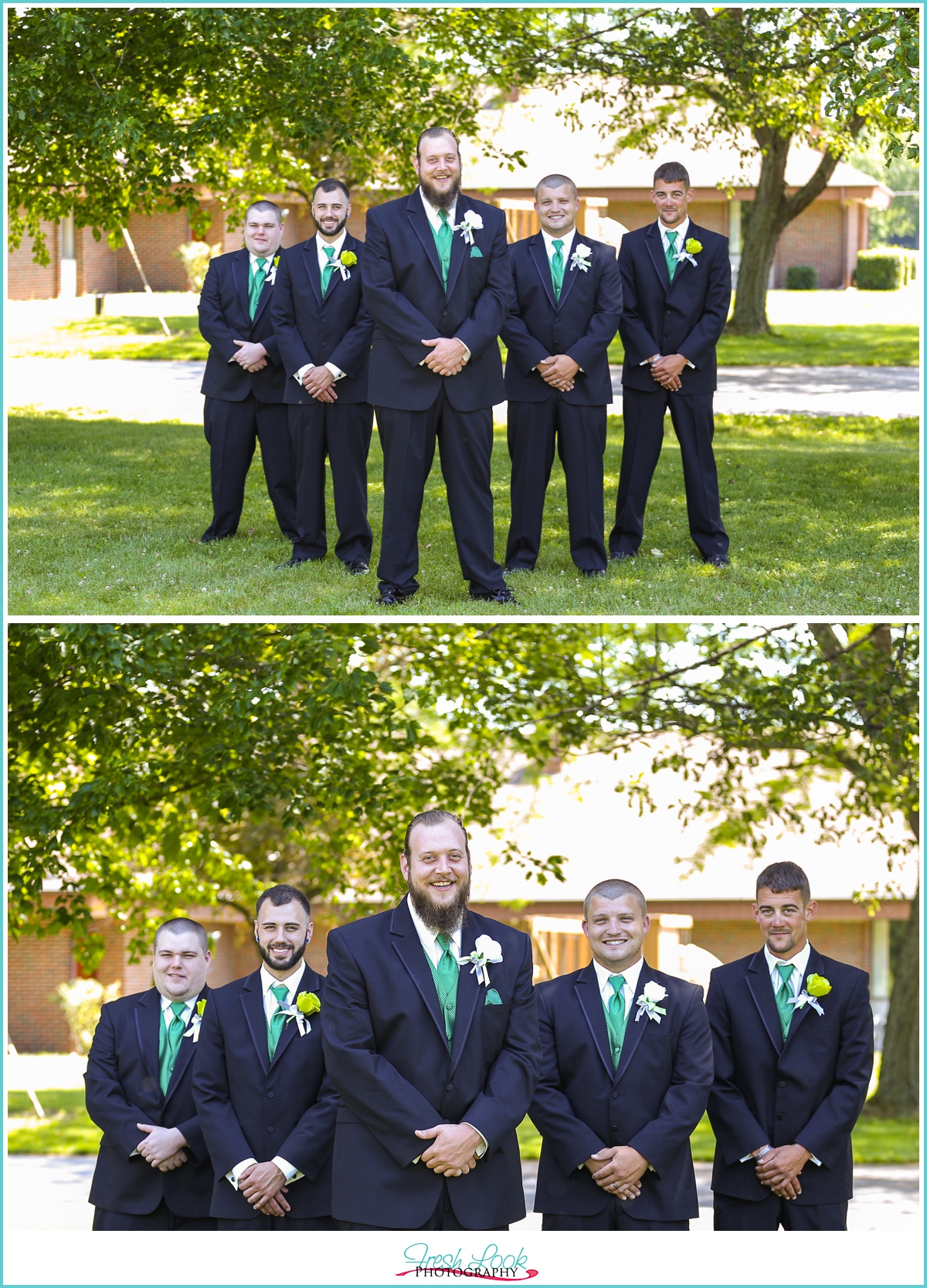 groomsmen in suits