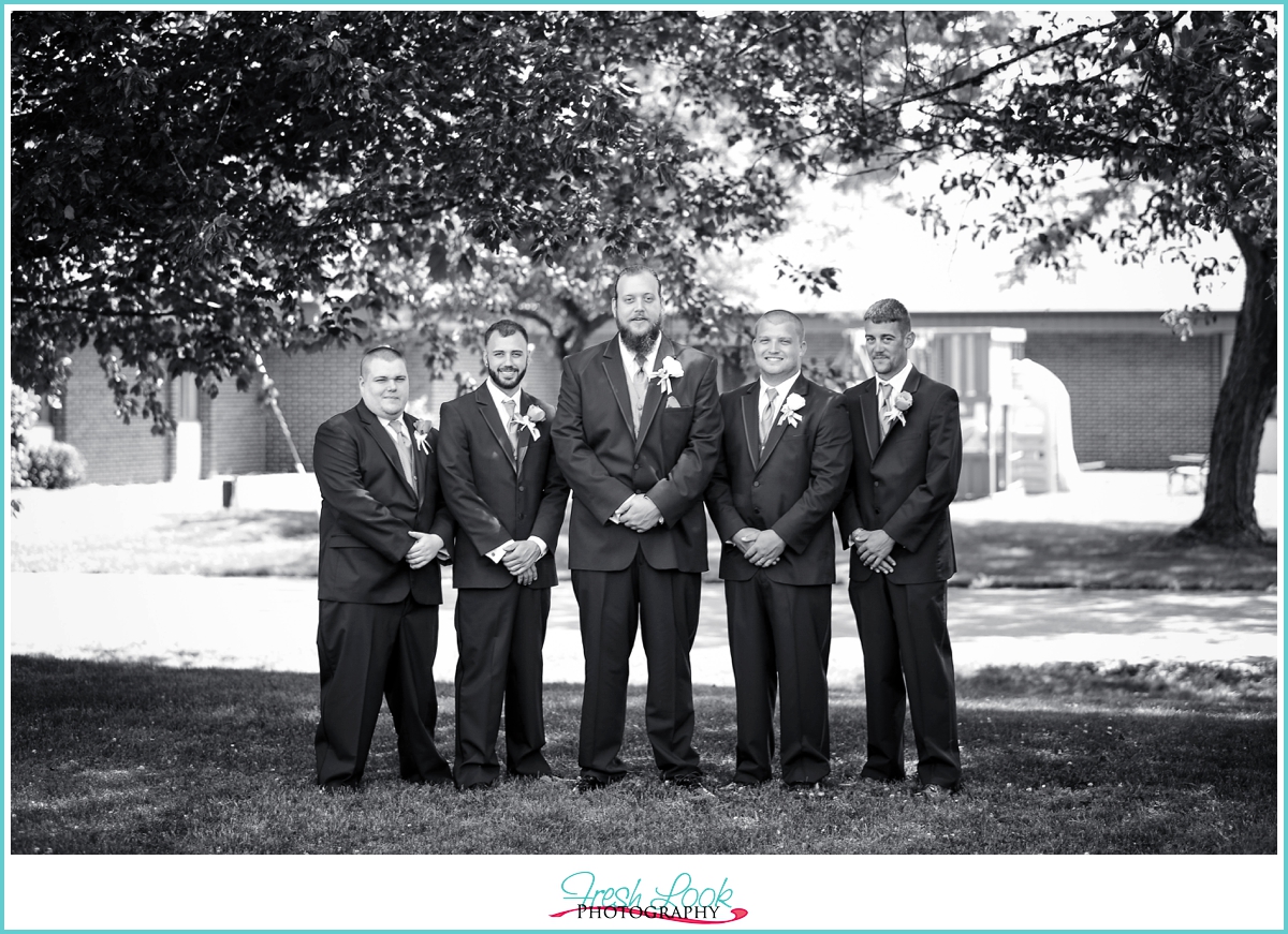 handsome groomsmen