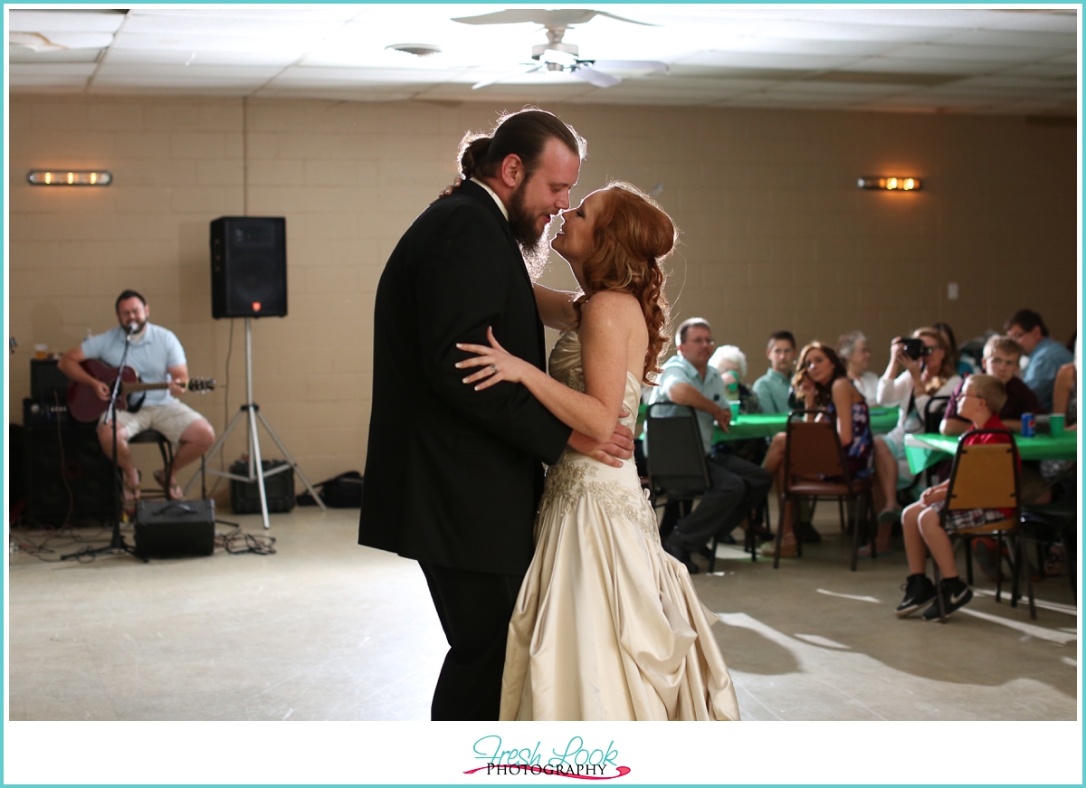 first dance at reception