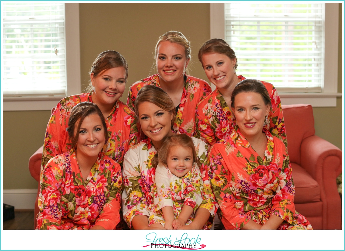 matching bridesmaids robes