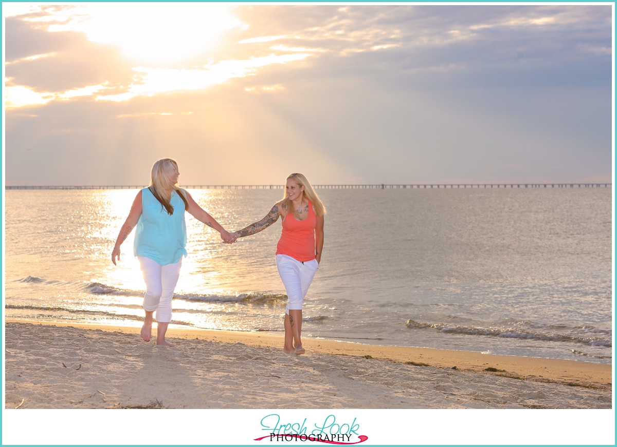 summer engagement photos