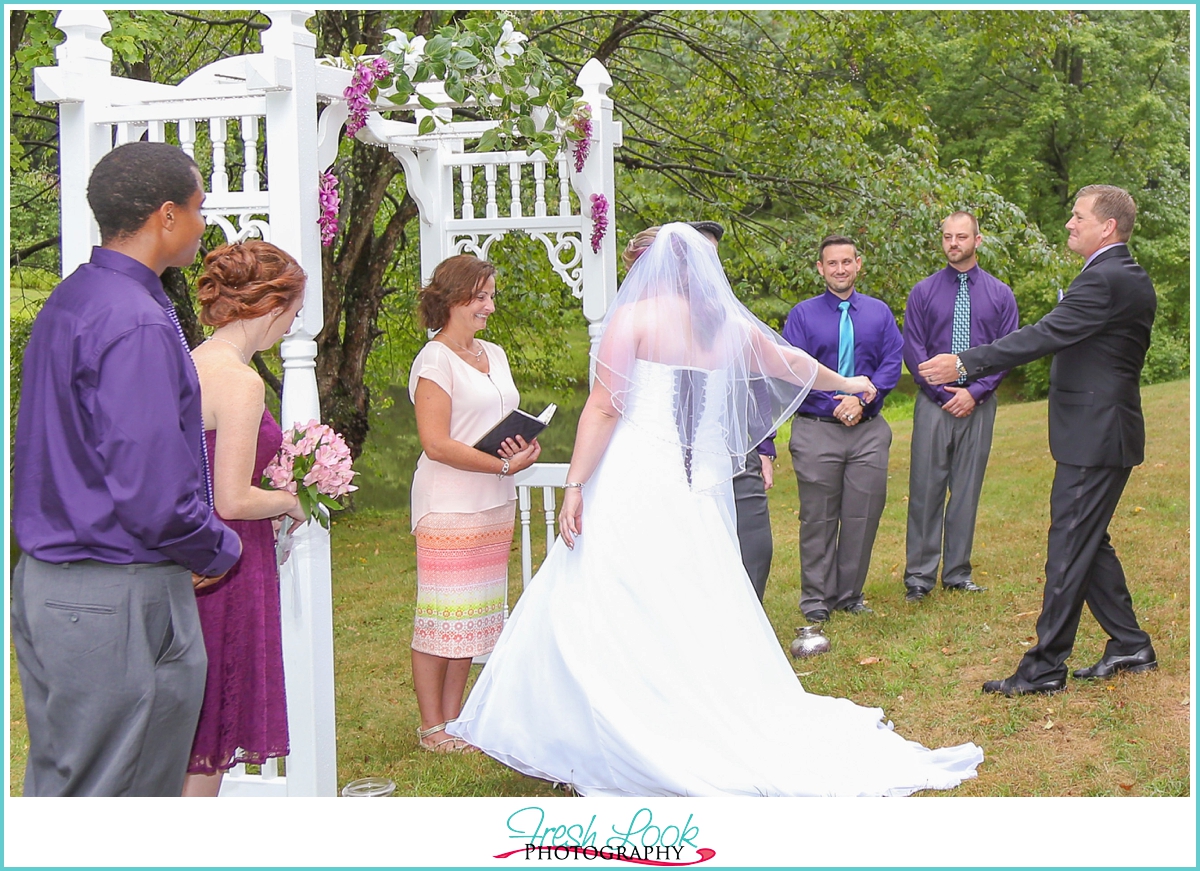 emotional dad at wedding