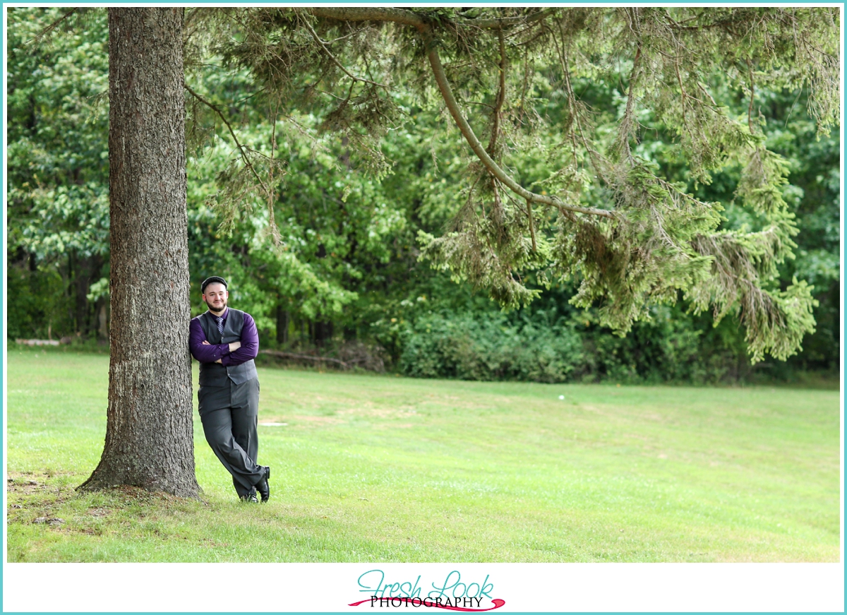 rustic groom