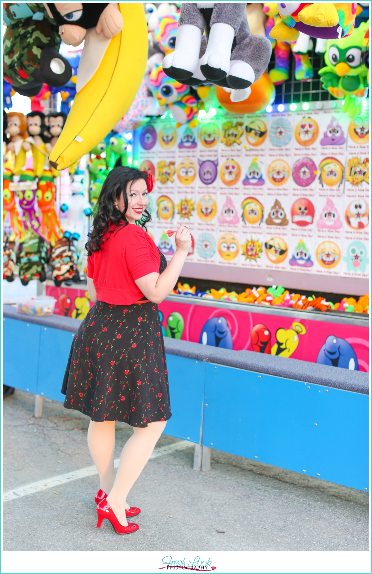 carnival pinup photo shoot