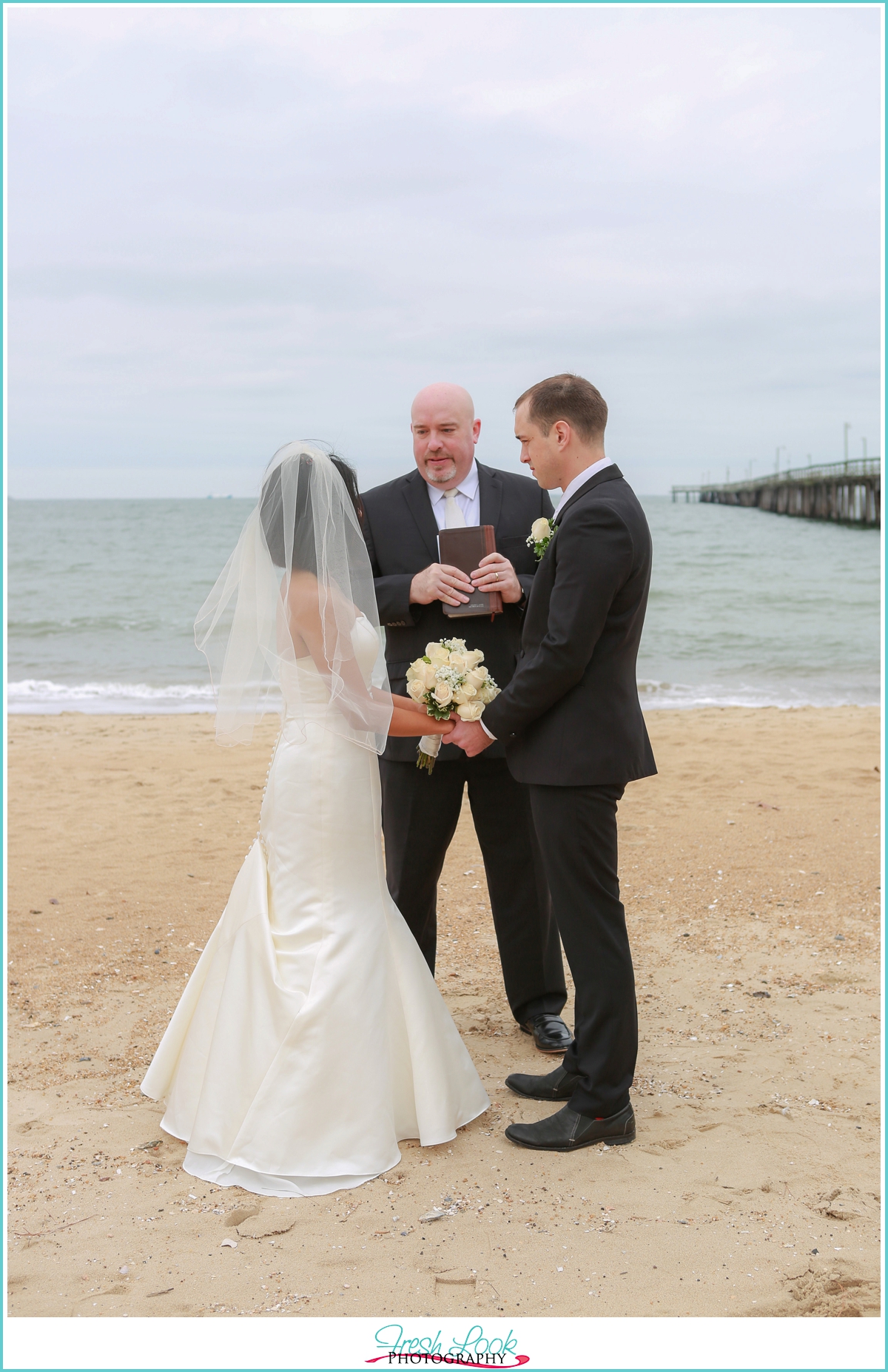 intimate beach elopement