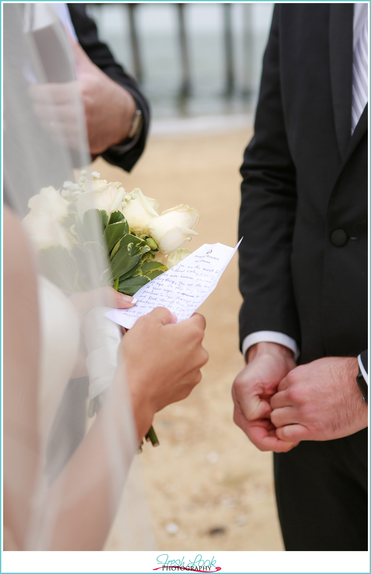 handwritten wedding vows