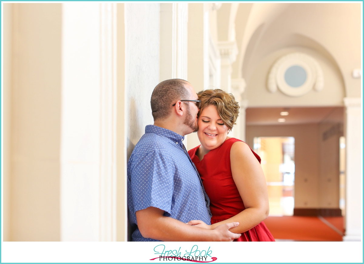 Slover library engagement shoot