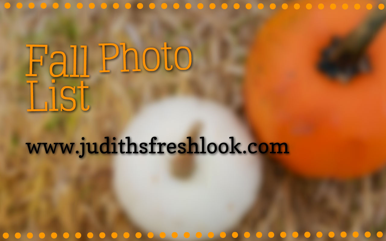 fall photo list