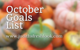 Monthly Goals October Edition