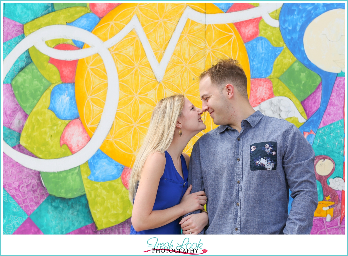 Neon District Norfolk engagement shoot