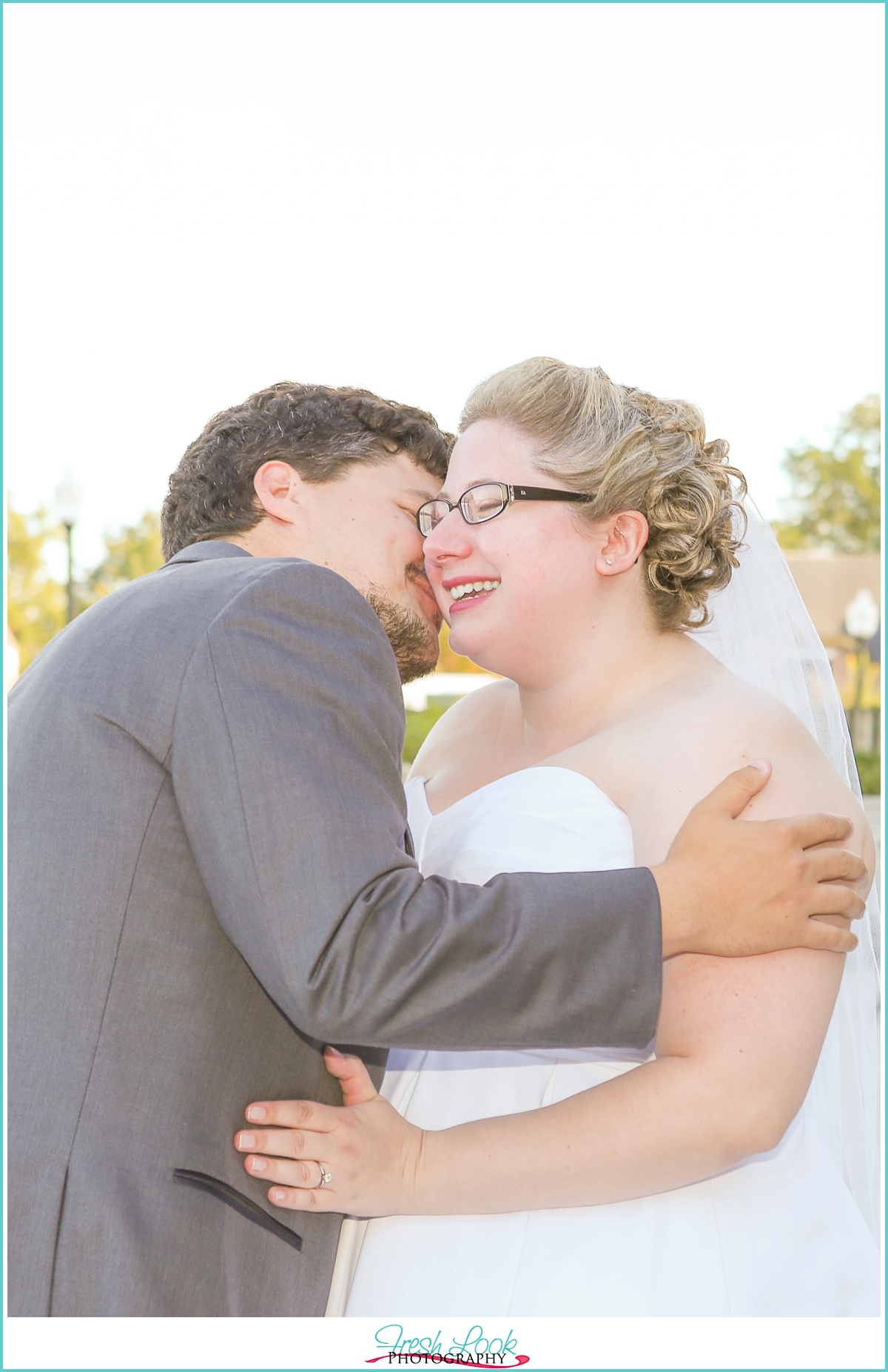 bride and groom in love