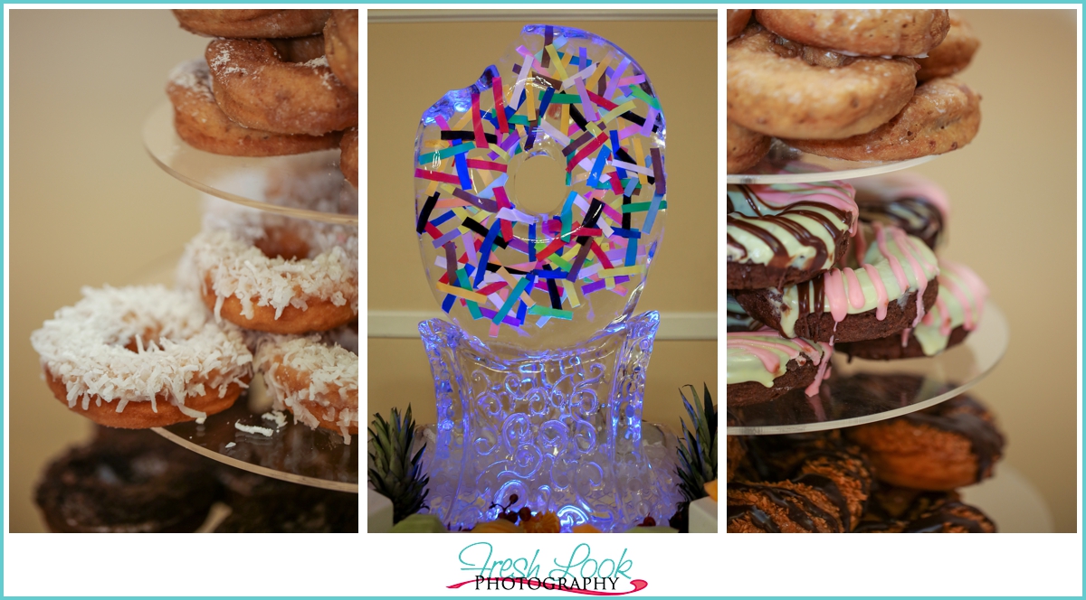 sweet donut themed wedding