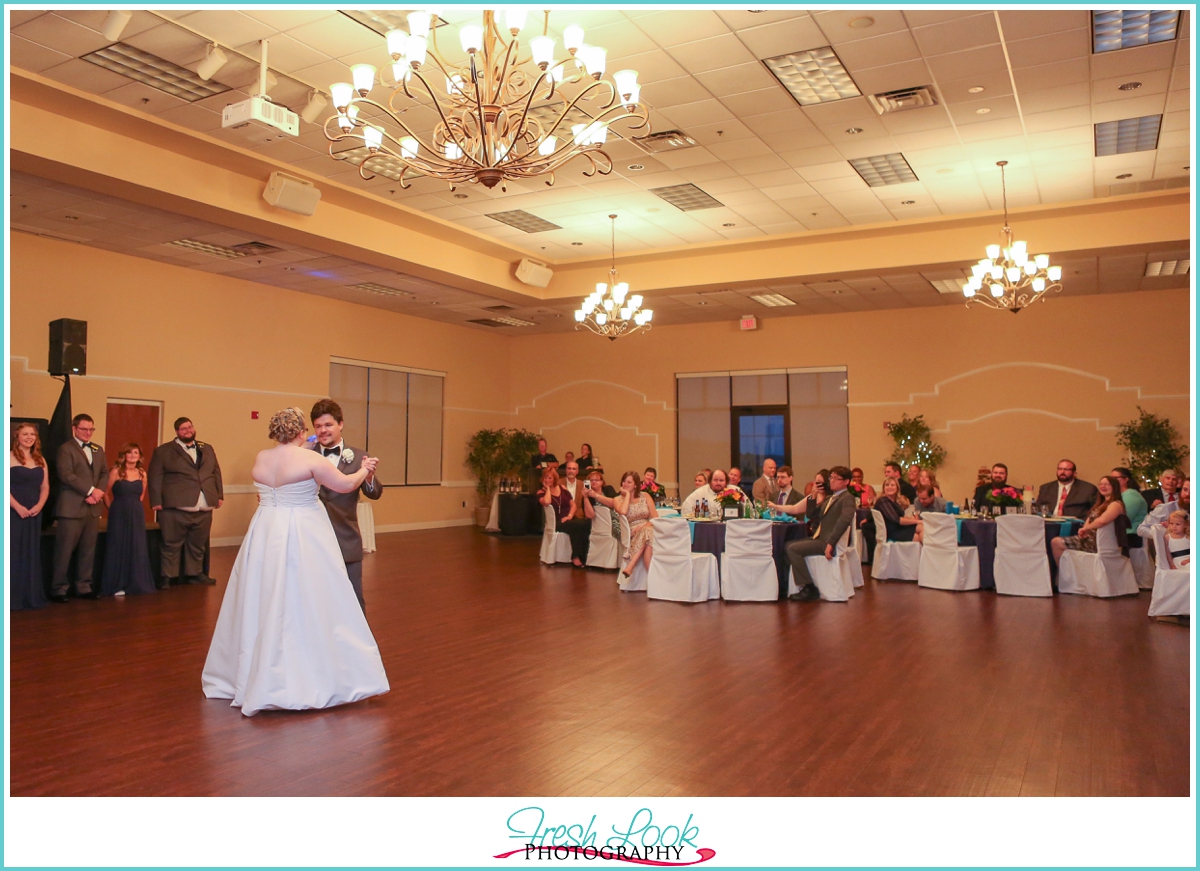 first dance at the wedding