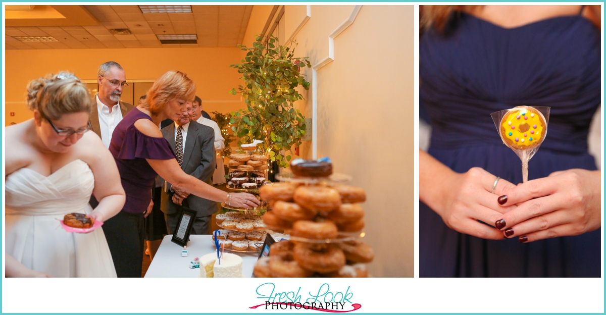 sweet donut themed wedding