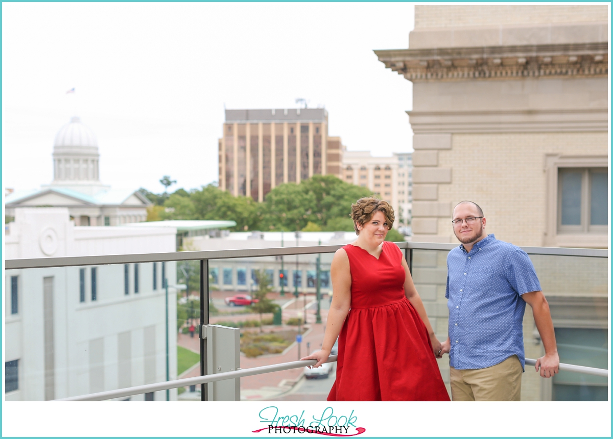 Downtown Norfolk engagement shoot