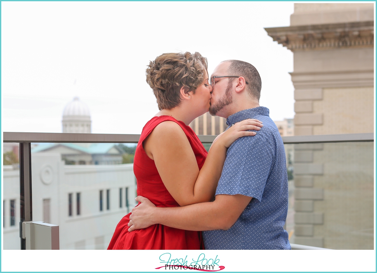 rooftop engagement session