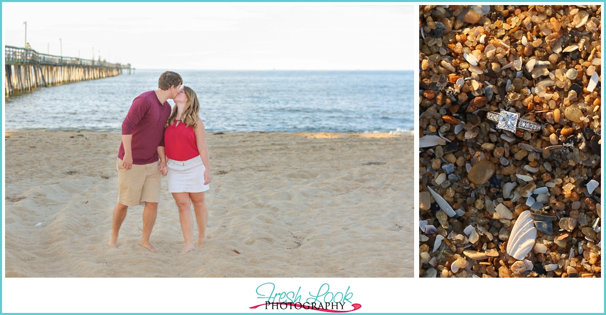 oceanside engagement session