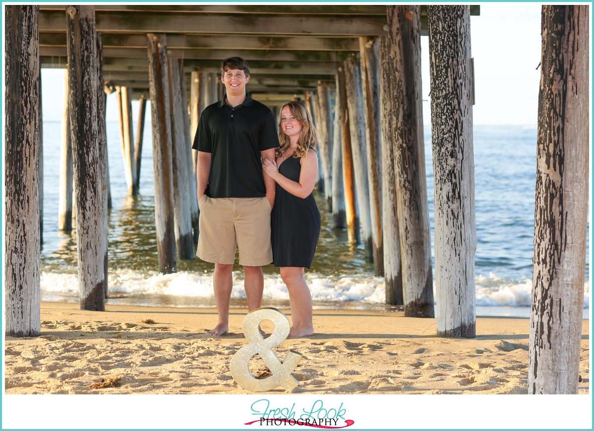 beach engagement shoot