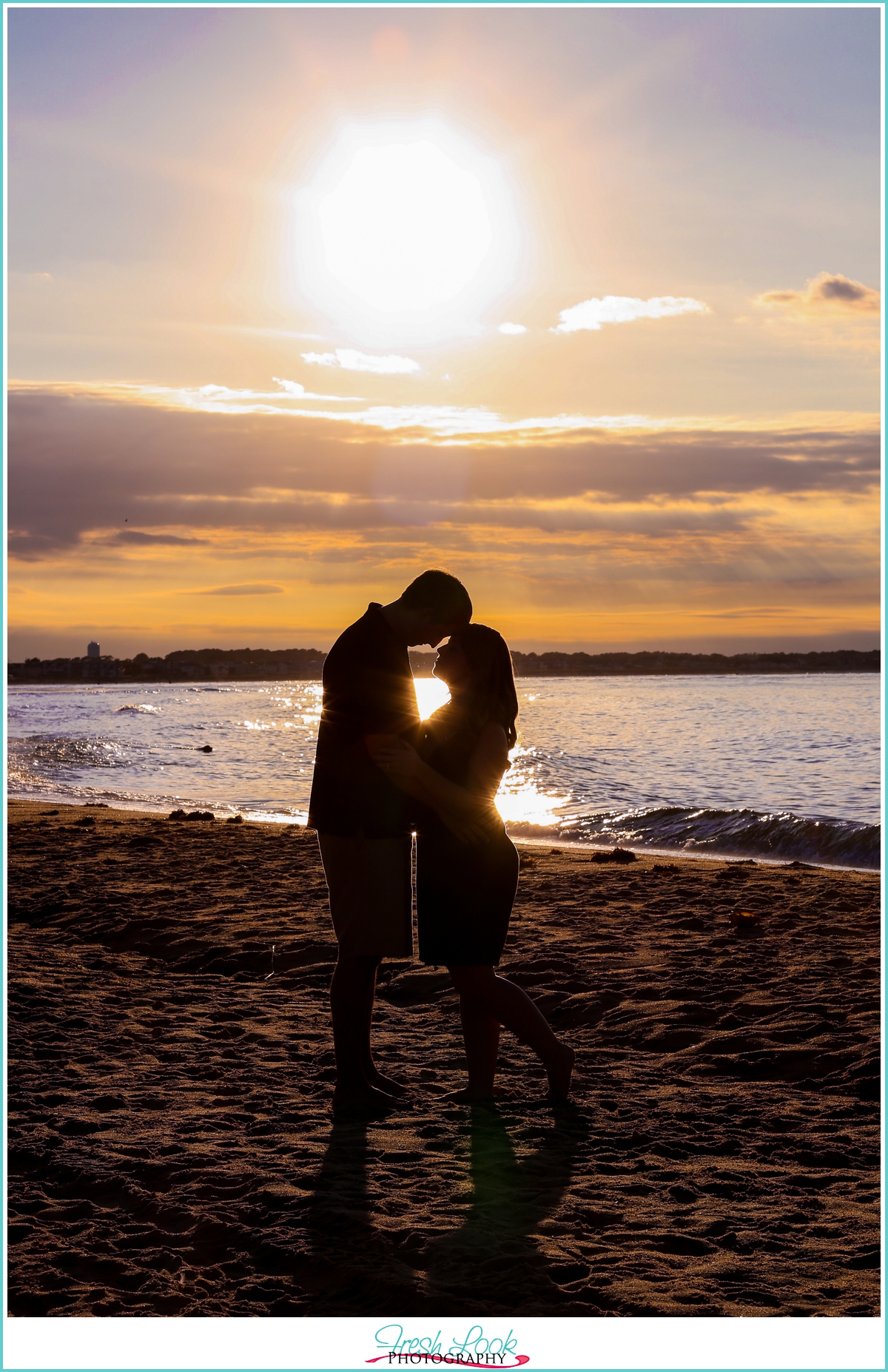 sunset engagement shoot