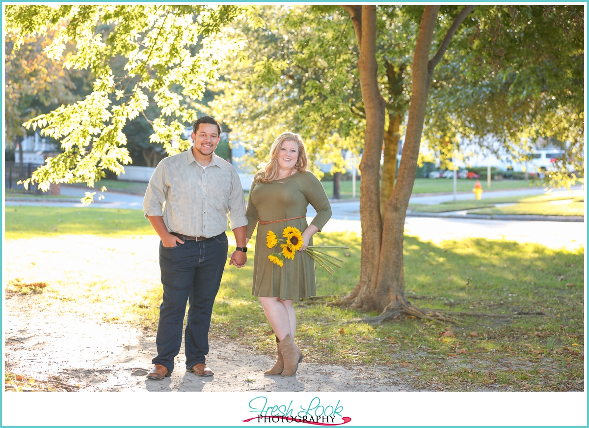 taking natural engagement portraits