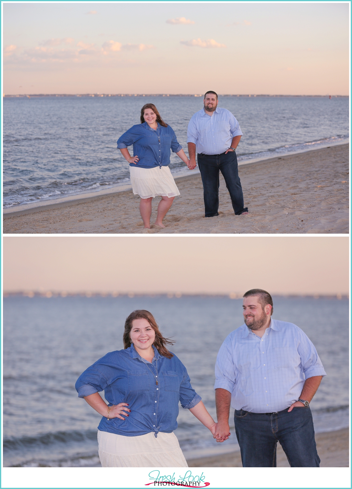 beach engagement shoot