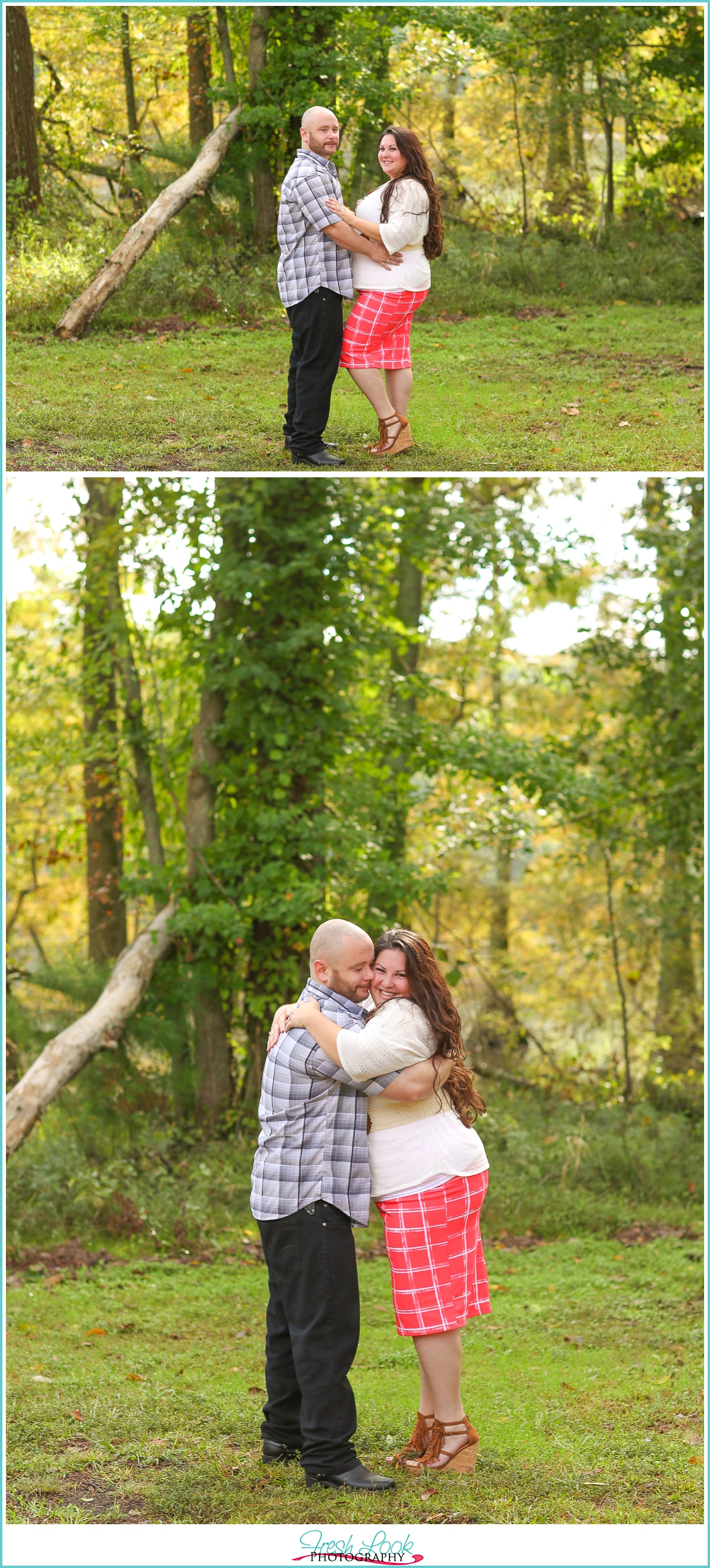 woodsy engagement shoot