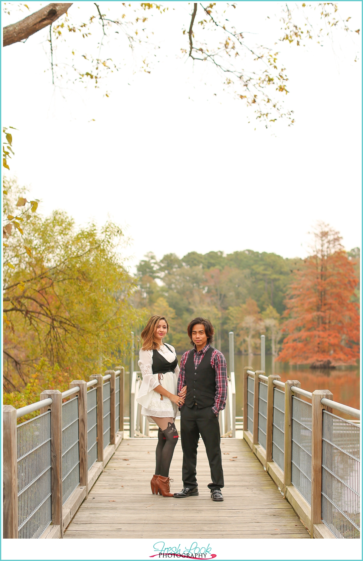 fall engagement photos