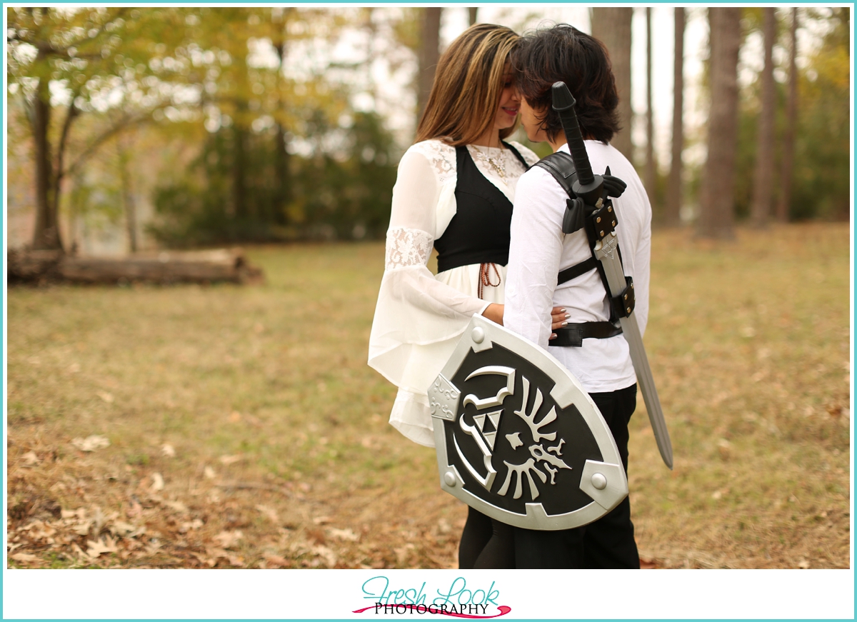 Link and Zelda engagement shoot