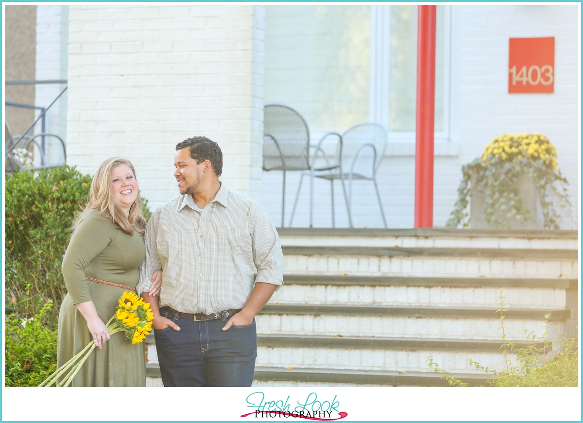 taking natural engagement portraits