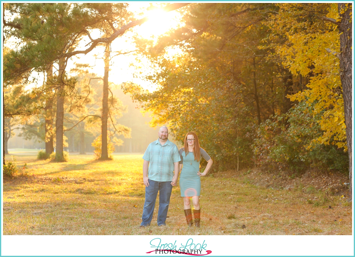 romantic engagement shoot