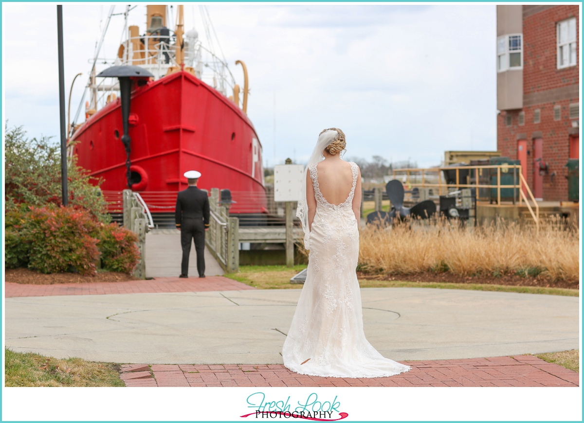 wedding day first look