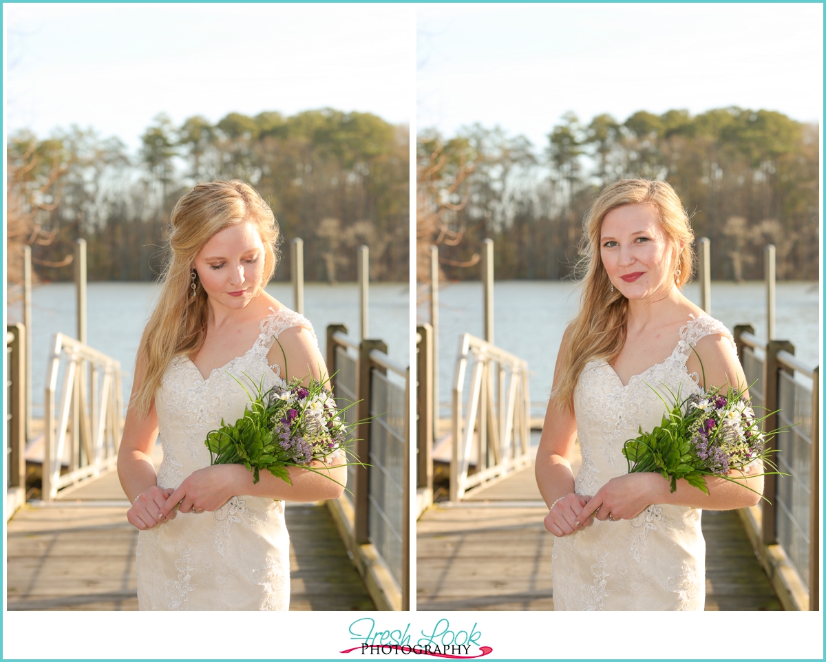 gorgeous winter bride