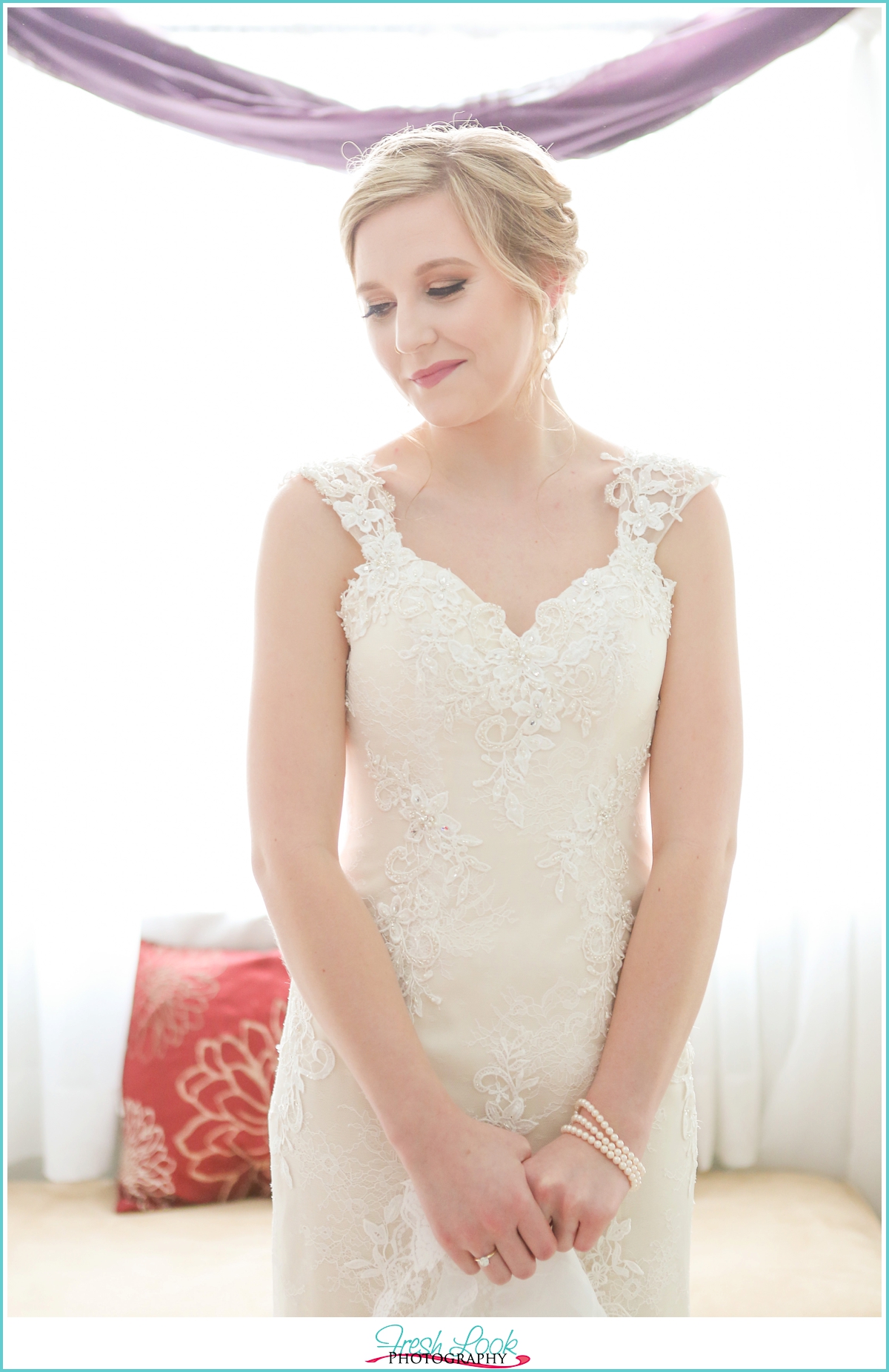 bride before the ceremony