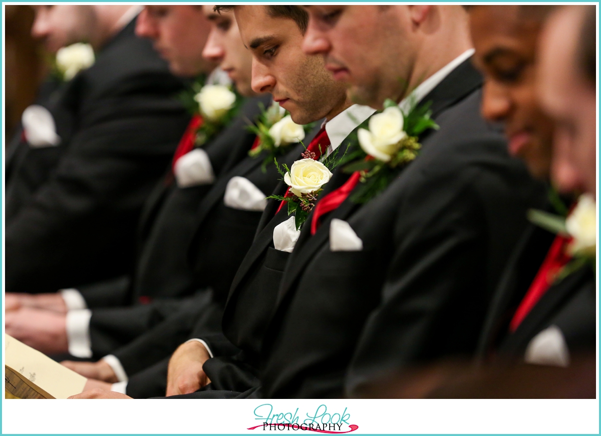 groomsmen detail