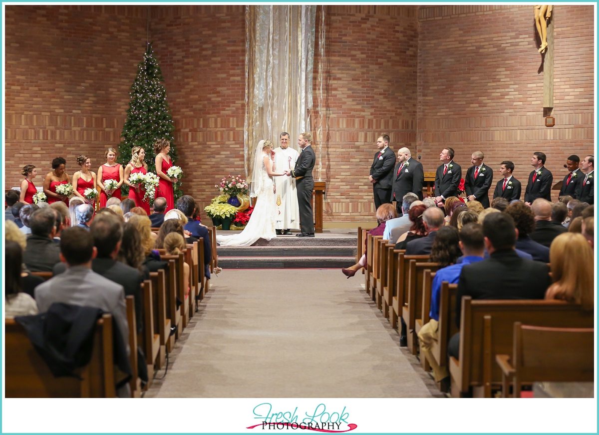 Catholic Church wedding ceremony