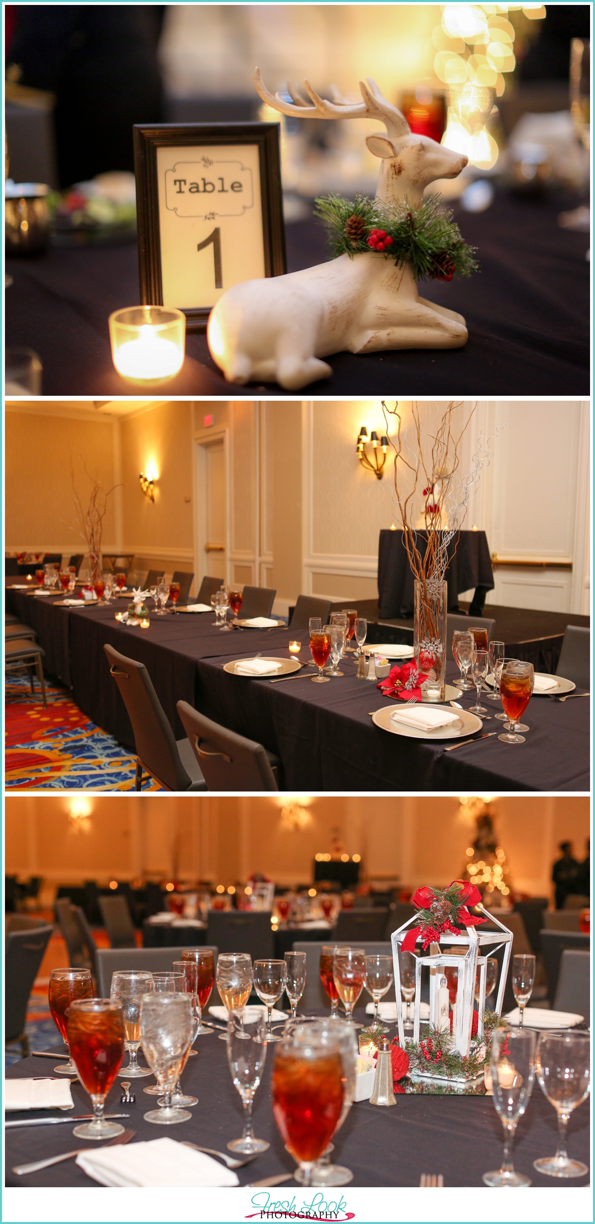 wedding reception setup