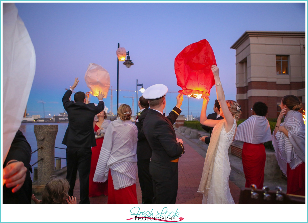 lighting paper lanterns