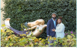 artsy Mermaid Winery engagement