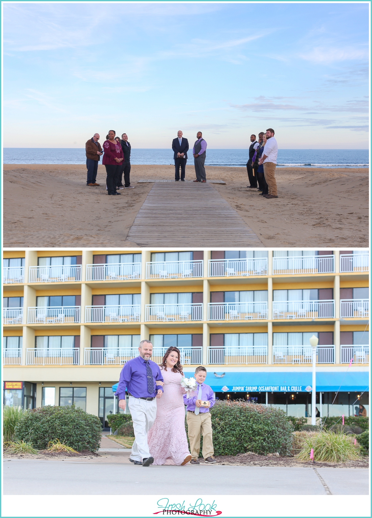 oceanfront beach wedding