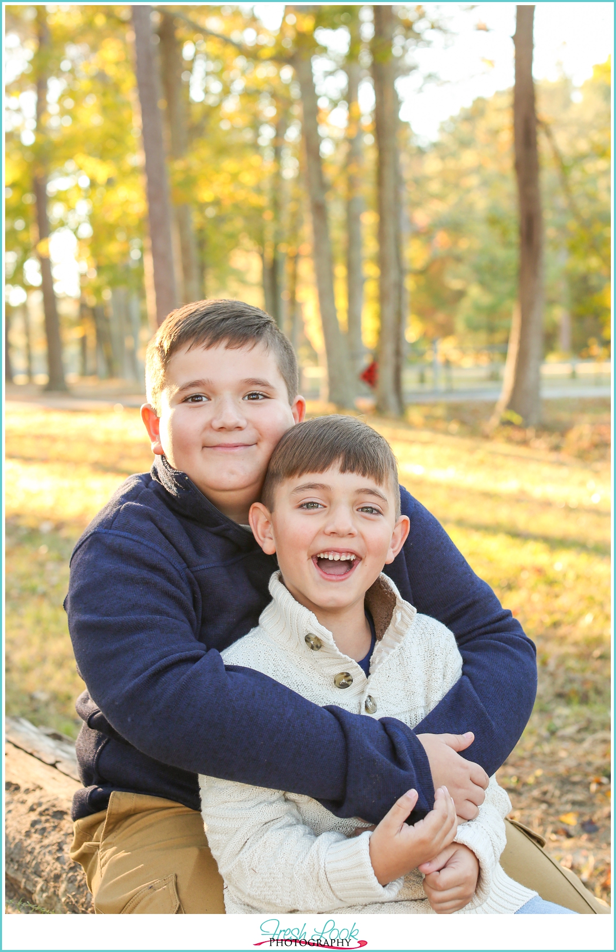 brothers laughing together