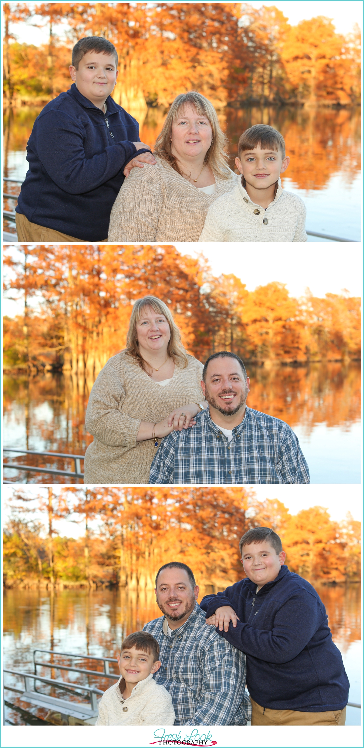 fall photos with orange trees