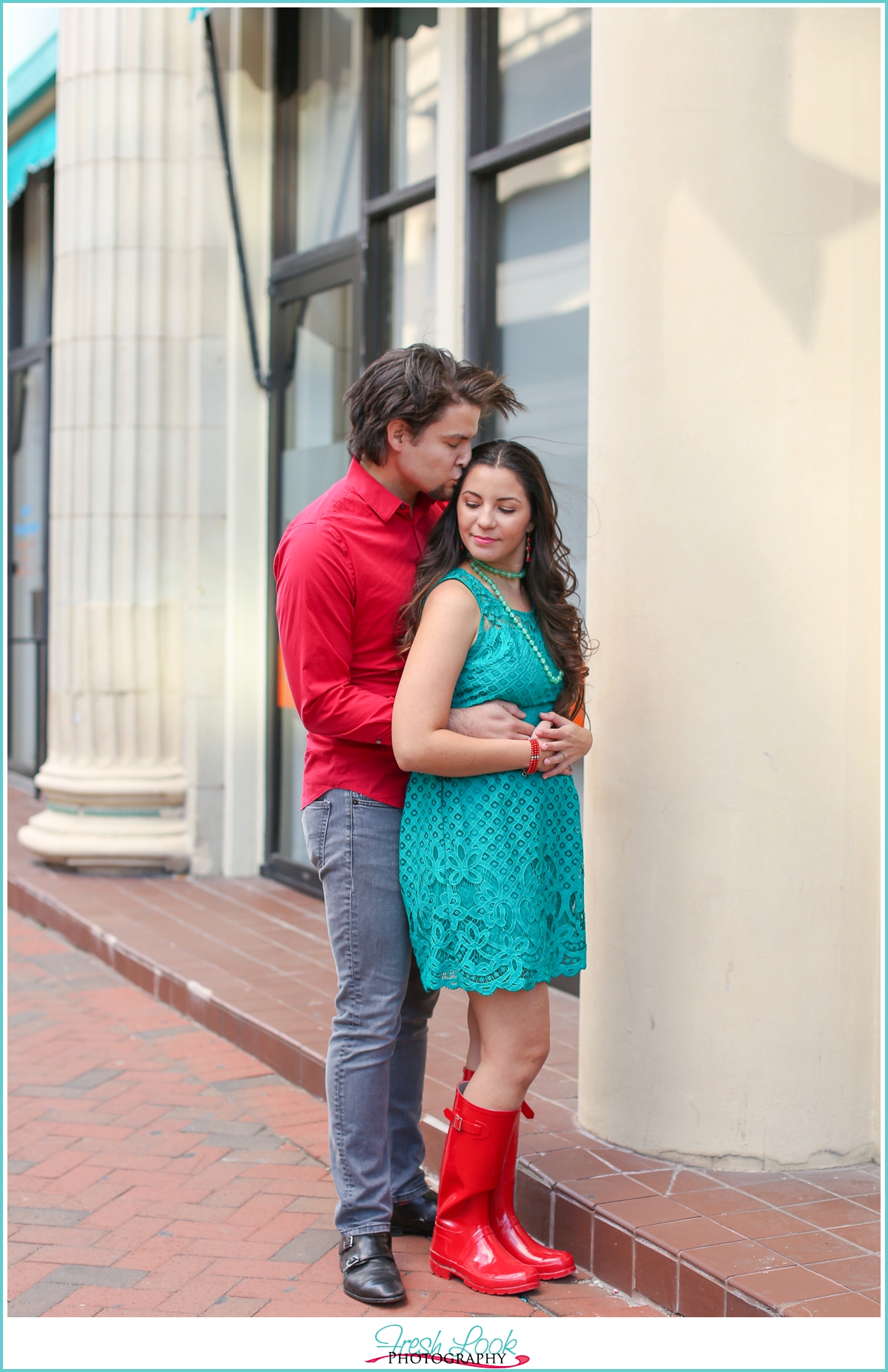 downtown Norfolk engagement shoot