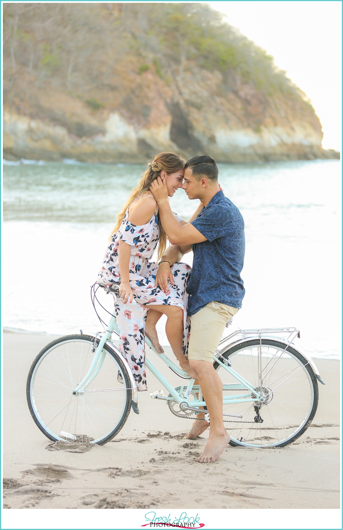 Schwinn bike engagement session