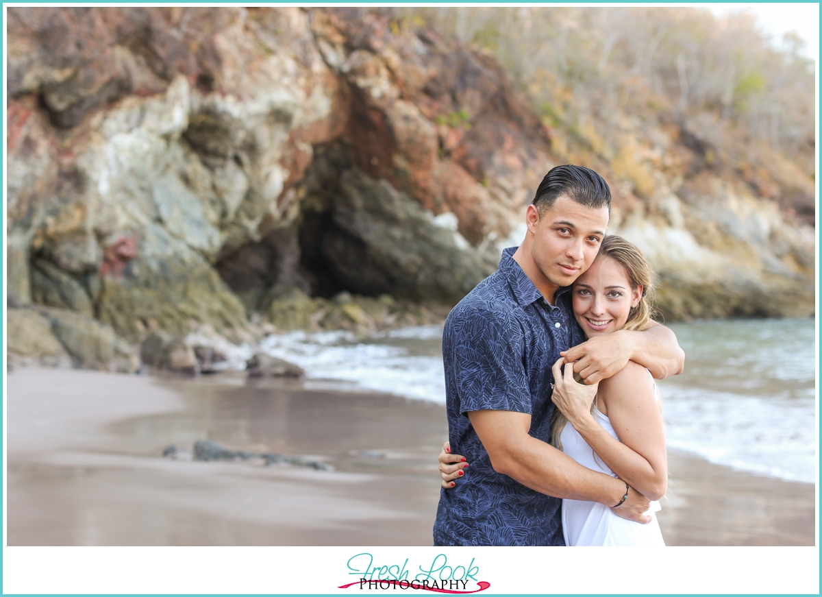 Tamarindo beach engagement shoot