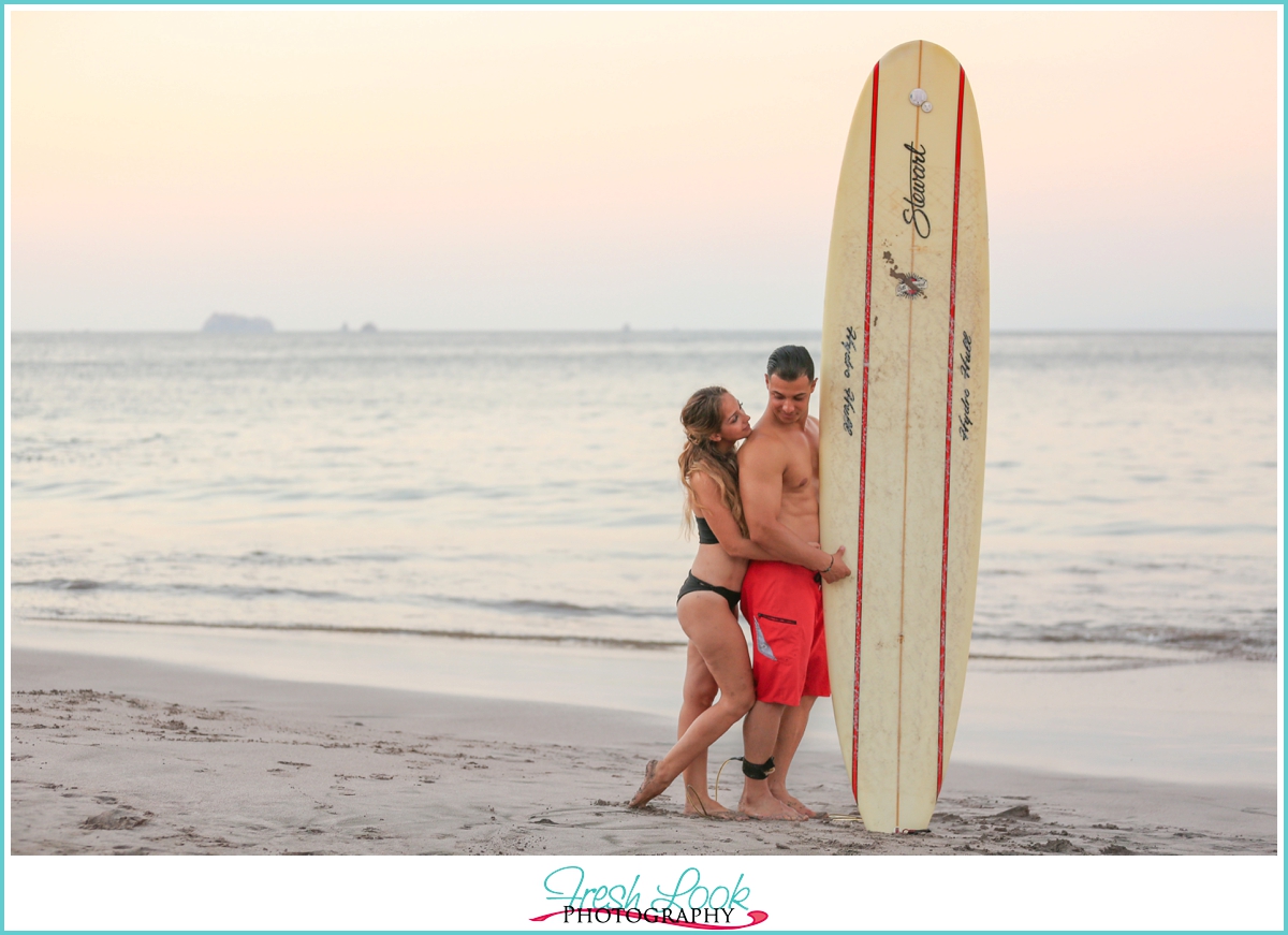 beachy surf engagement shoot