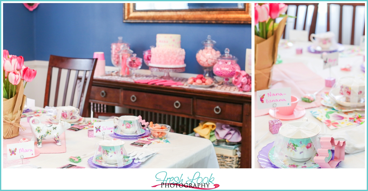 tea party table setup