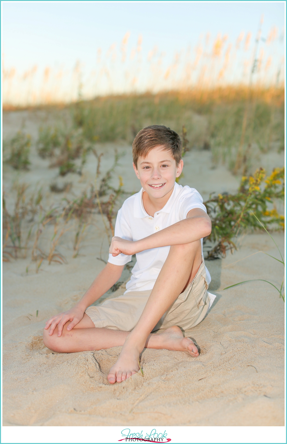 little boy on the beach